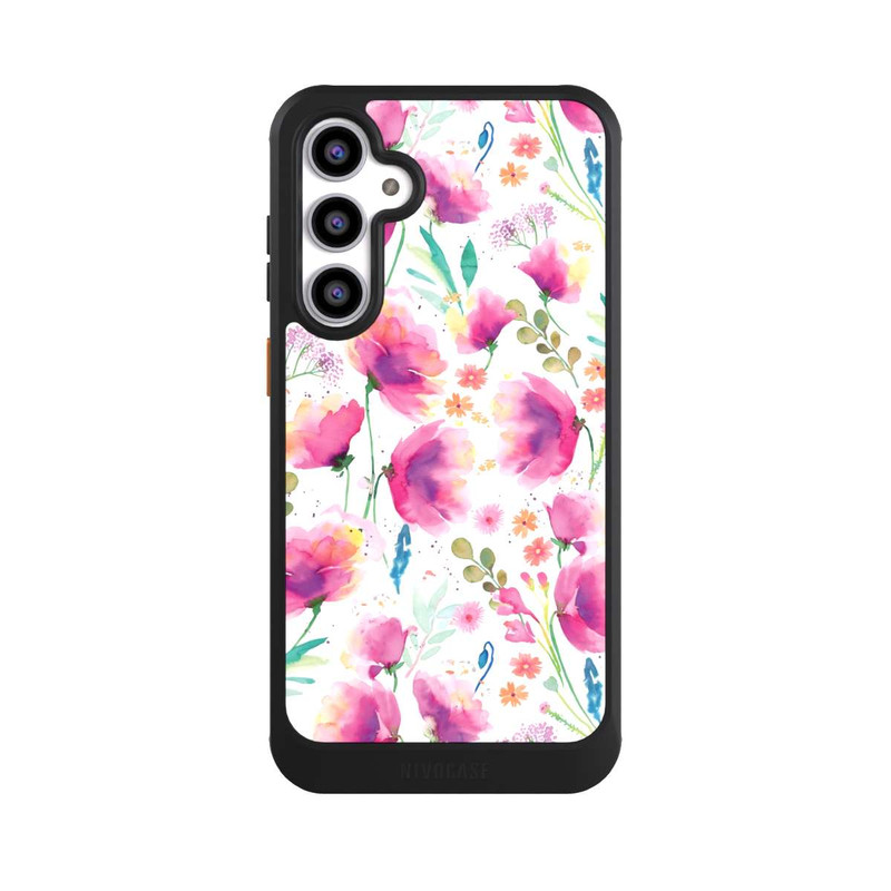 Galaxy S23 FE NIVOcore Abstrakte Mohnblumen aquarell
