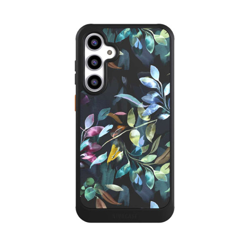 Samsung Galaxy S23 FE NIVOcore Mystische Aquarellblätter schwarz