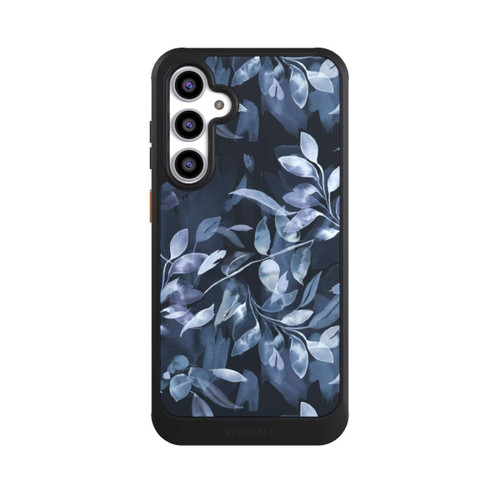Samsung Galaxy S23 FE NIVOcore Mystische Aquarellblätter marineblau