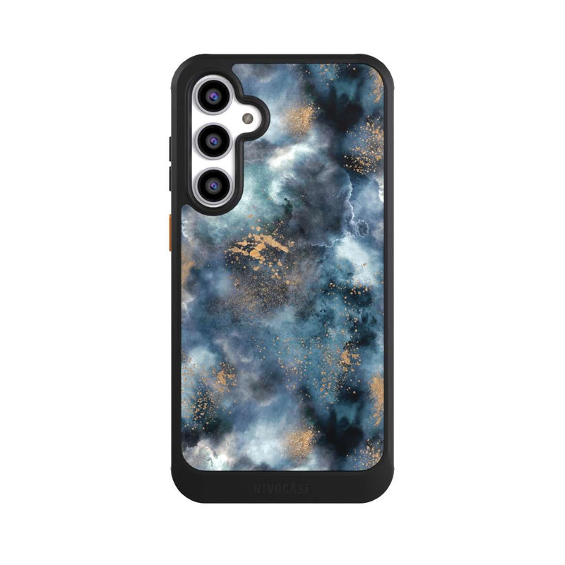 Galaxy S23 FE NIVOcore Smoky Marble Watercolor Navy