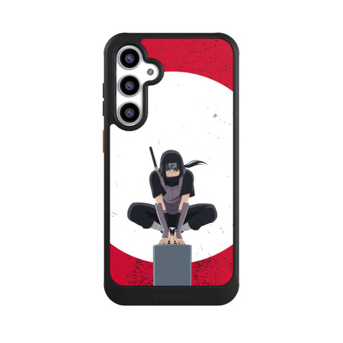 Samsung Galaxy S23 FE NIVOcore Itachi Uchiha Symbol Roter Hintergrund