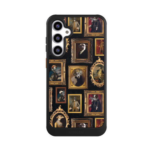 Samsung Galaxy S23 FE NIVOcore Bilderrahmen Muster Hunde altmodisch mit KI