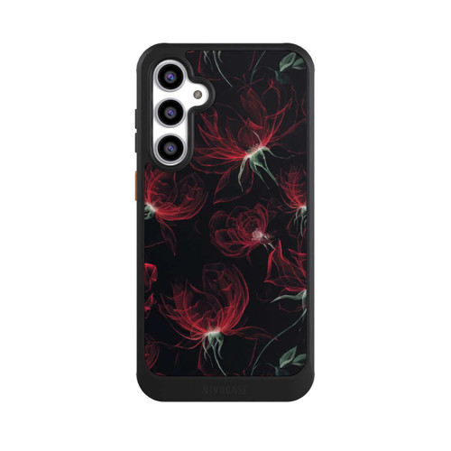 Samsung Galaxy S23 FE NIVOcore Tapete mit roten Blumen