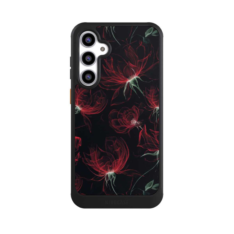 Galaxy S23 FE NIVOcore Tapete mit roten Blumen