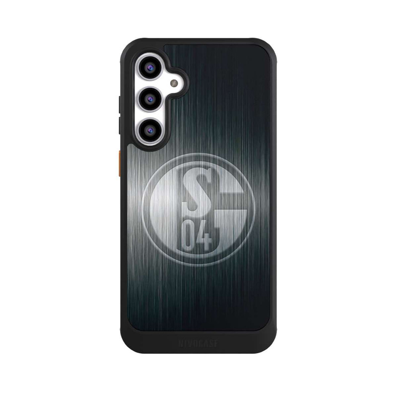 Galaxy S23 FE NIVOcore Schalke 04 Metall Look
