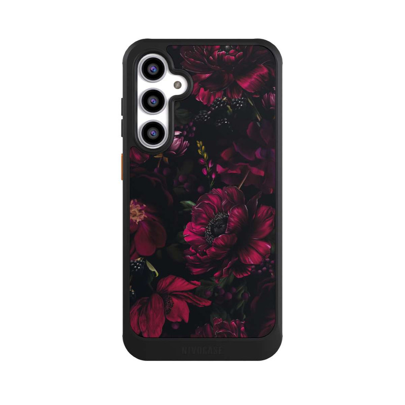 Galaxy S23 FE NIVOcore Dunkle Rote Blumen Liebe