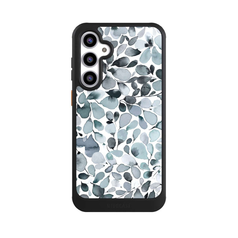 Galaxy S23 FE NIVOcore Eukalyptus Aquarell Blätter Grau