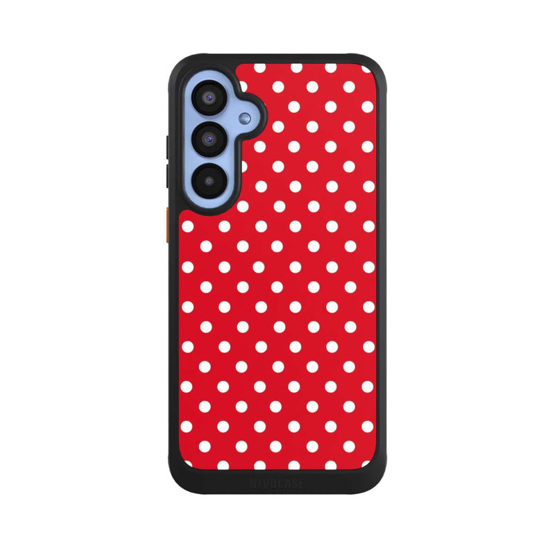 Galaxy A55 5G NIVOcore Confettis Blancs sur Fond Rouge