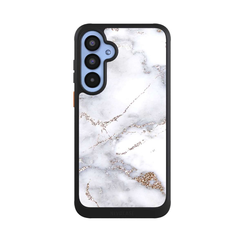 Galaxy A55 5G NIVOcore Silver Glitter Marble Look