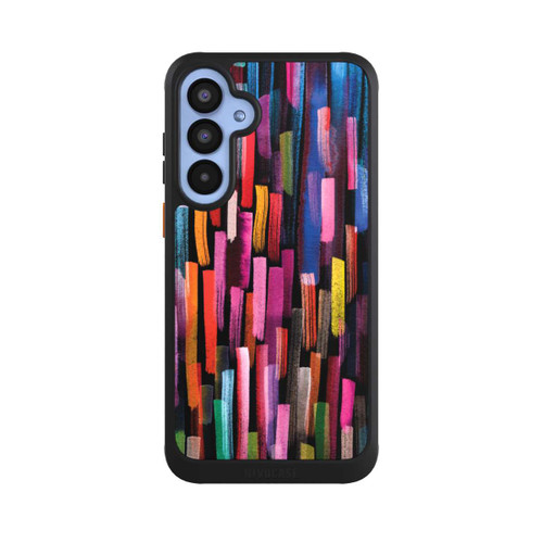 Samsung Galaxy A55 5G NIVOcore Bunte Pinselstriche schwarz