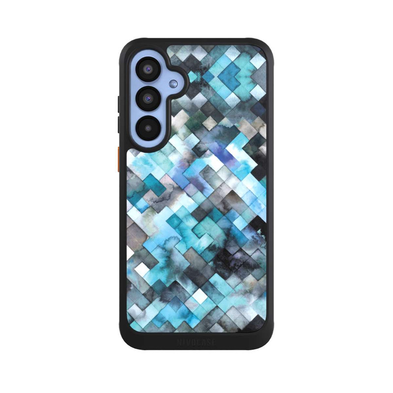 Galaxy A55 5G NIVOcore Moody Géométrie Bleu