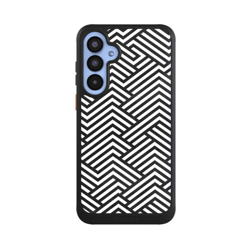 Samsung Galaxy A55 5G NIVOcore Schwarz und Weiß ZigZag