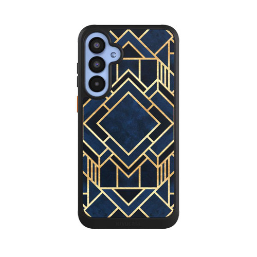 Samsung Galaxy A55 5G NIVOcore Kunst Deko Blau Golddruck