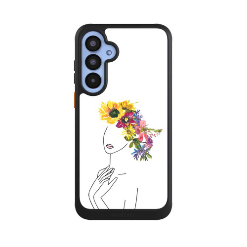 Samsung Galaxy A55 5G NIVOcore Line Art Frau mit Blumenkrone