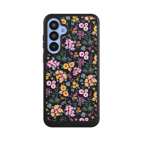 Samsung Galaxy A55 5G NIVOcore Kleine bunte Blumen Schwarz 2