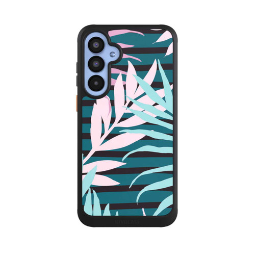 Samsung Galaxy A55 5G NIVOcore Pastell-Dschungelblätter rosa blaugrün