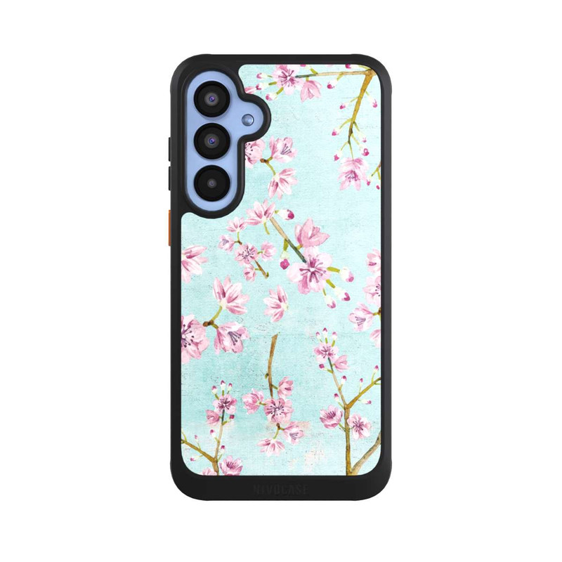 Galaxy A55 5G NIVOcore Kirschblütenzweigmuster Hellblau