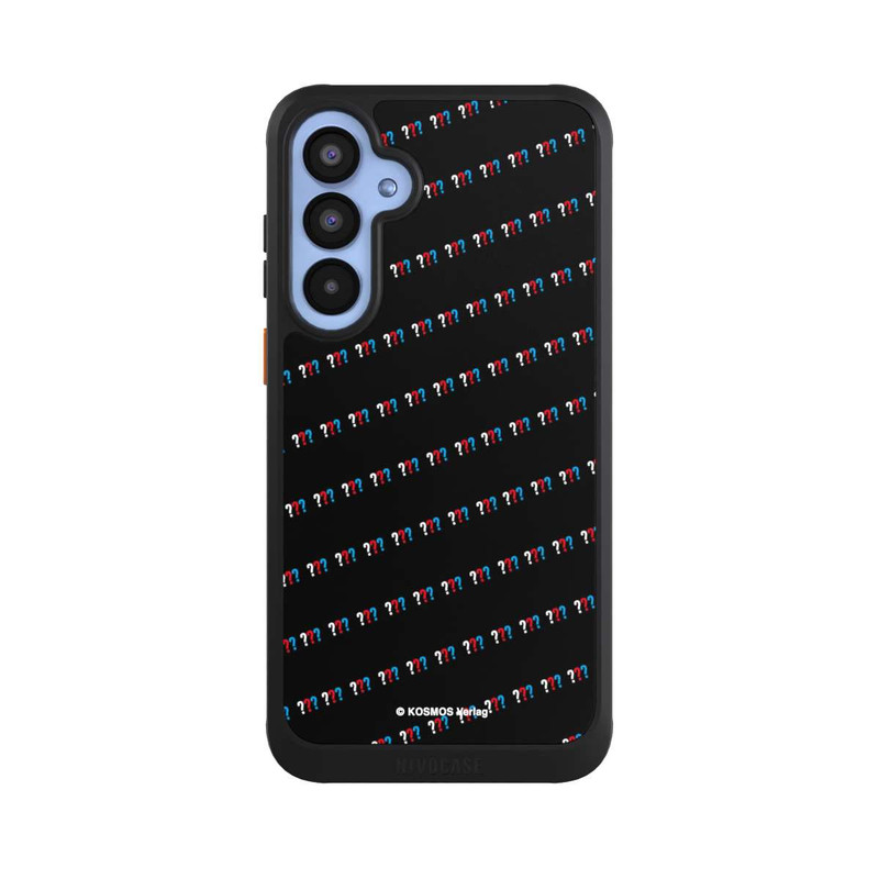 Galaxy A55 5G NIVOcore Drei Fragezeichen Muster Schräg