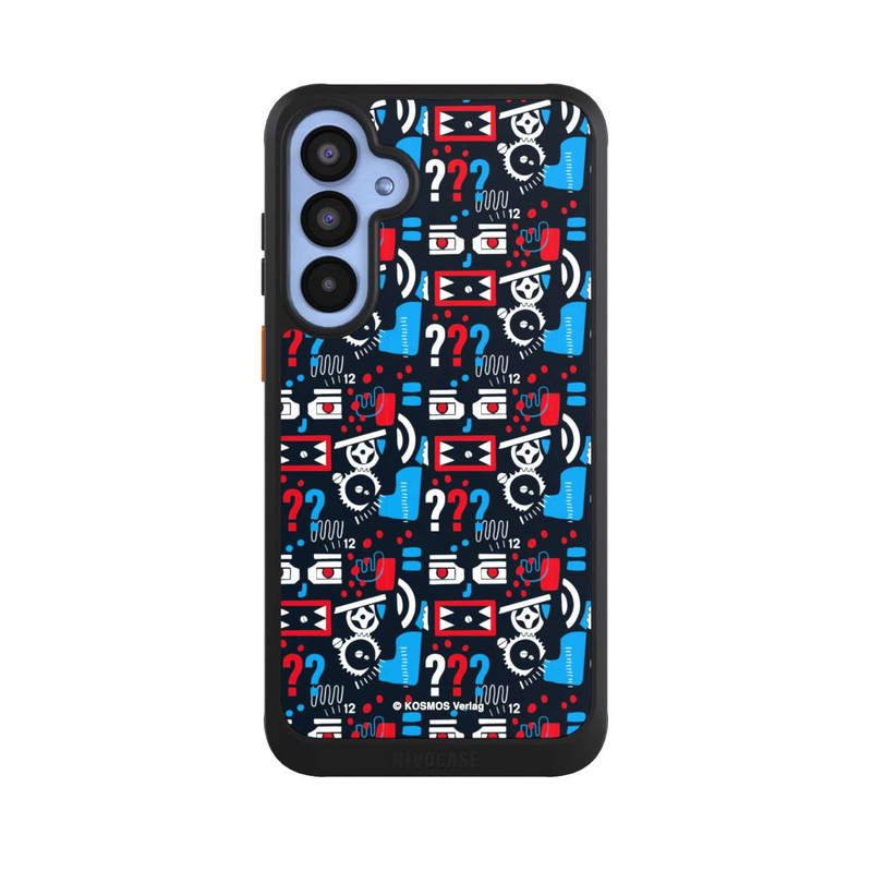 Galaxy A55 5G NIVOcore Drei Fragezeichen Wildes Muster