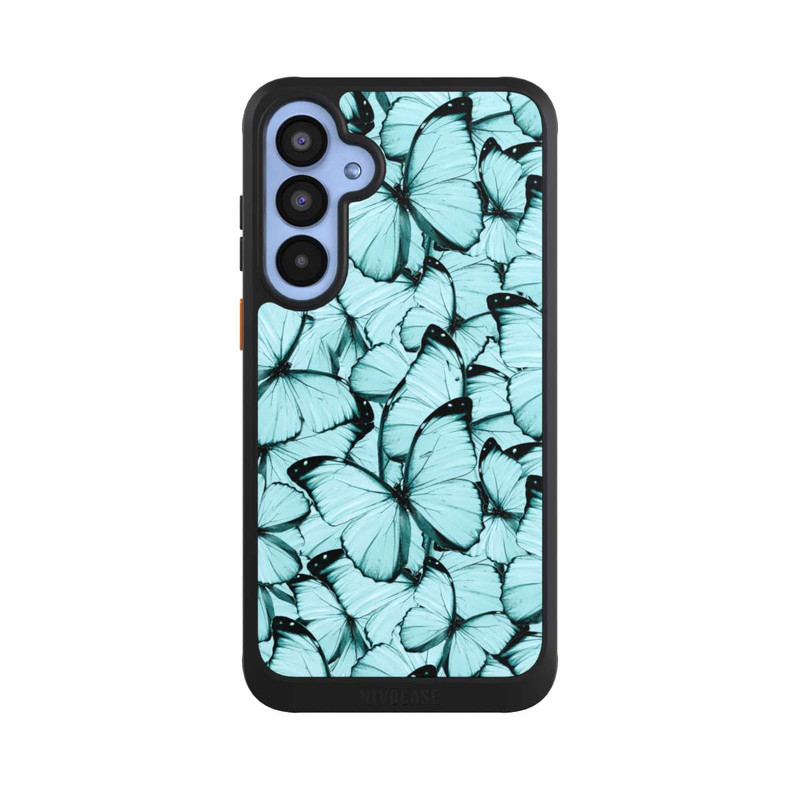 Galaxy A55 5G NIVOcore Teal Schmetterlinge