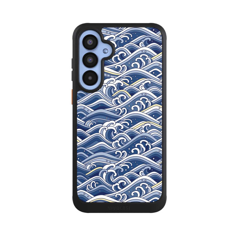 Galaxy A55 5G NIVOcore Vagues bleues kanagawa