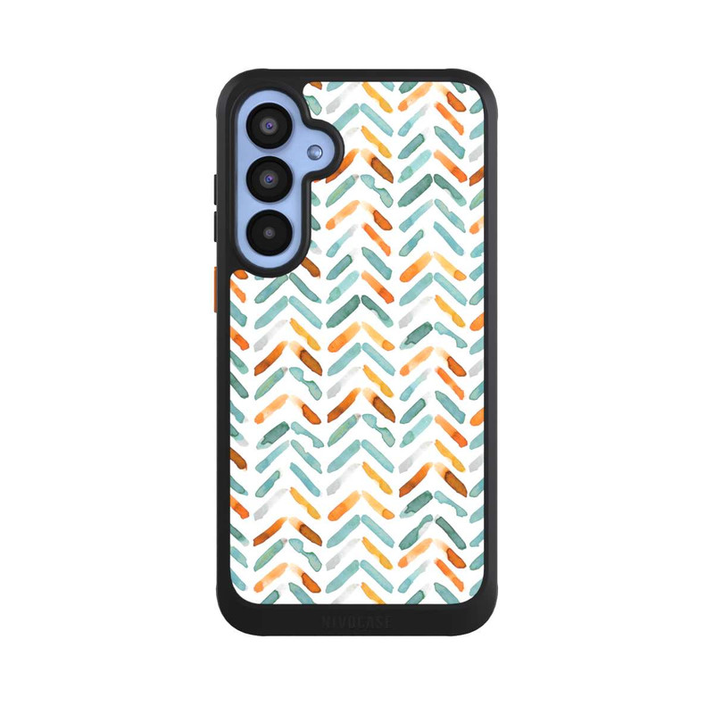 Galaxy A55 5G NIVOcore Elegant Fall Chevron Blue Orange