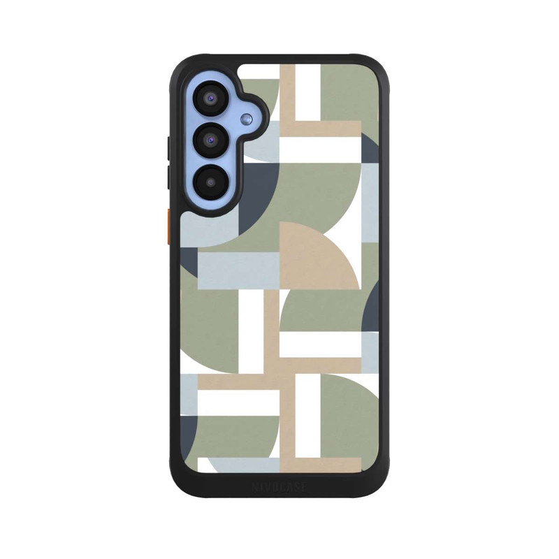 Galaxy A55 5G NIVOcore Futuristische Bauhaus Polygone Beige