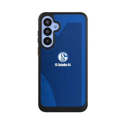 Samsung Galaxy A55 5G NIVOcore Schalke 04 Blauer Hintergrund Mit Logo