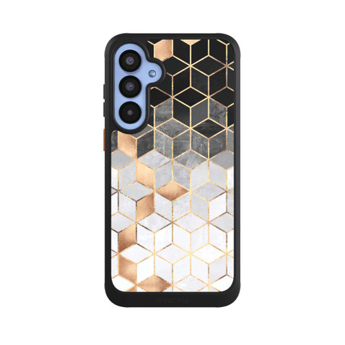 Samsung Galaxy A55 5G NIVOcore Würfel dunkel und gold