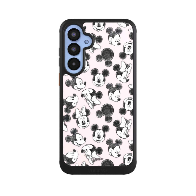 Galaxy A55 5G NIVOcore Minnie & Mickey Viele Gesichter Pink