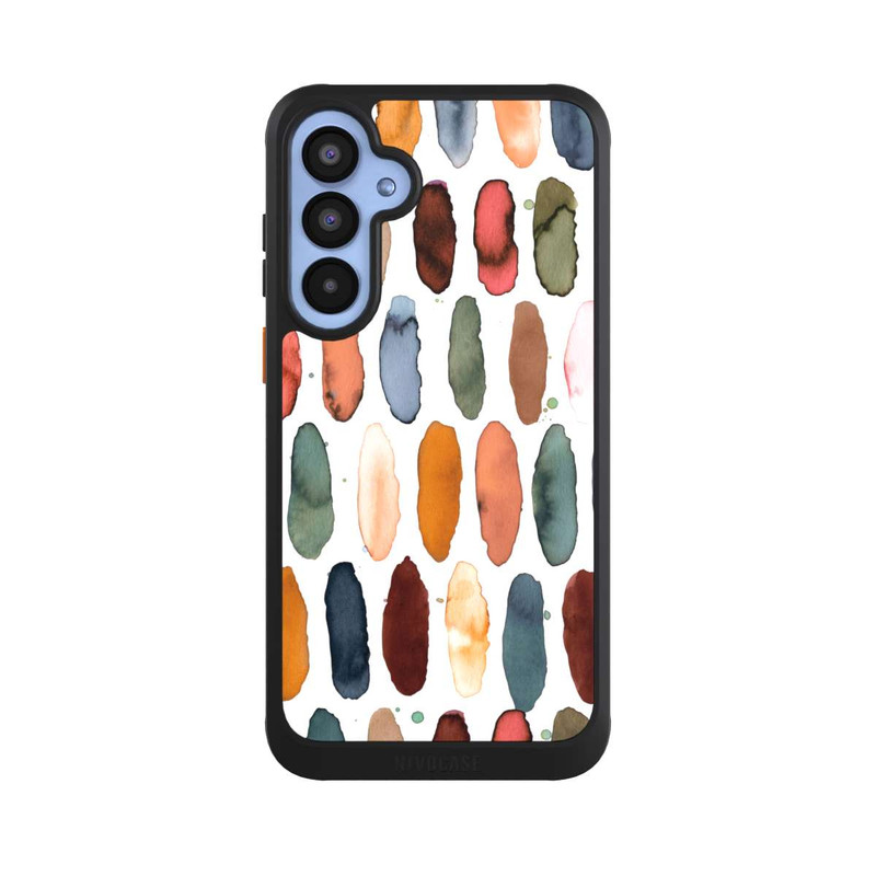 Galaxy A55 5G NIVOcore Aquarellstriche aus mineralischem Terrakotta