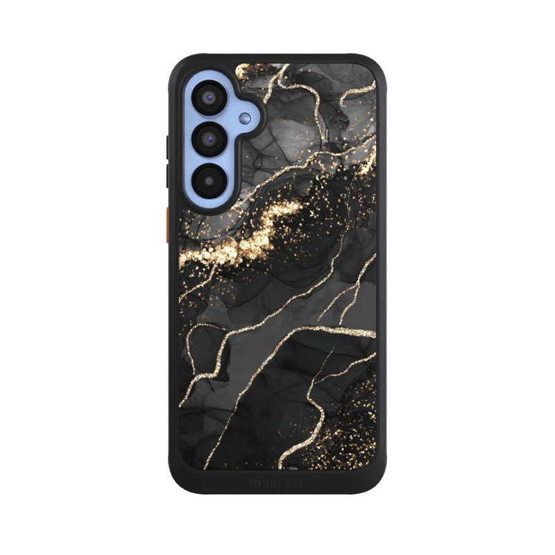 Galaxy A55 5G NIVOcore Dark Marble Swirls Gold Look