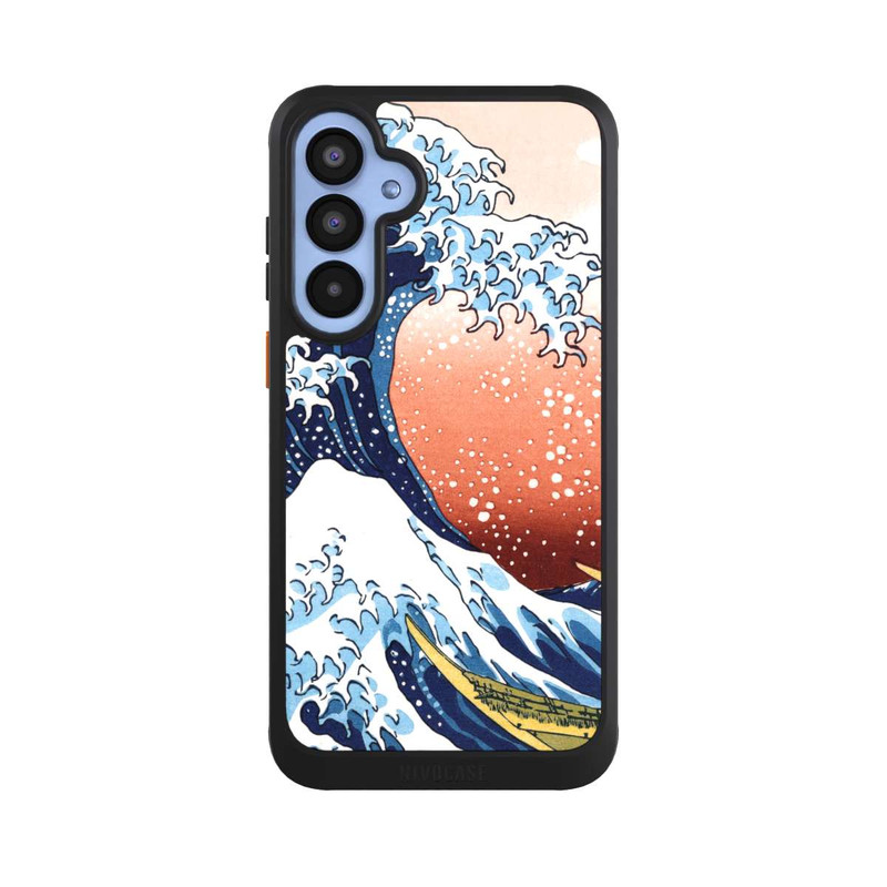 Galaxy A55 5G NIVOcore La Grande Vague de Kanagawa Rouge