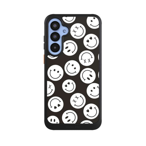 Samsung Galaxy A55 5G NIVOcore Smiles Emotes Pattern Black And White