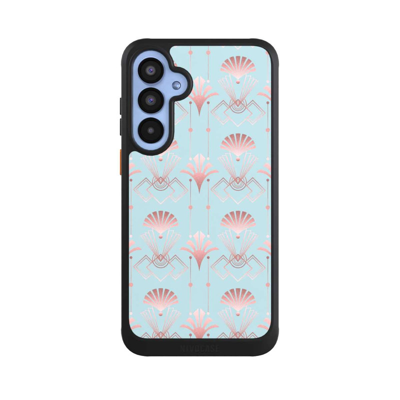 Galaxy A55 5G NIVOcore Art Deco Rose Gold Elegance Blue