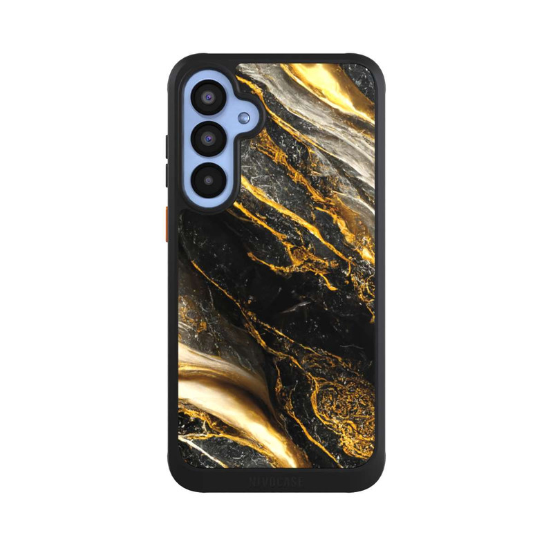 Galaxy A55 5G NIVOcore Schwarze Marmor Goldschichten