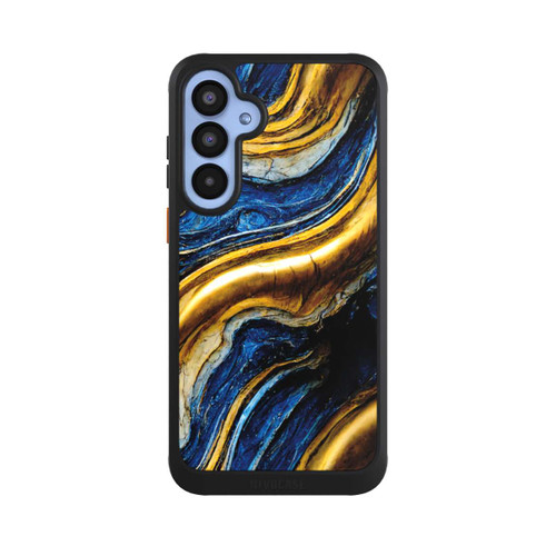Samsung Galaxy A55 5G NIVOcore Struktur im Royalblau- und Gold-Look
