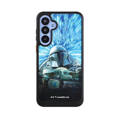 Samsung Galaxy A55 5G NIVOcore Grogu und Mando fliegen blau
