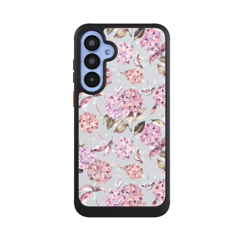Galaxy A55 5G NIVOcore Pastel Magic Hydrangea Floral Watercolor Pink