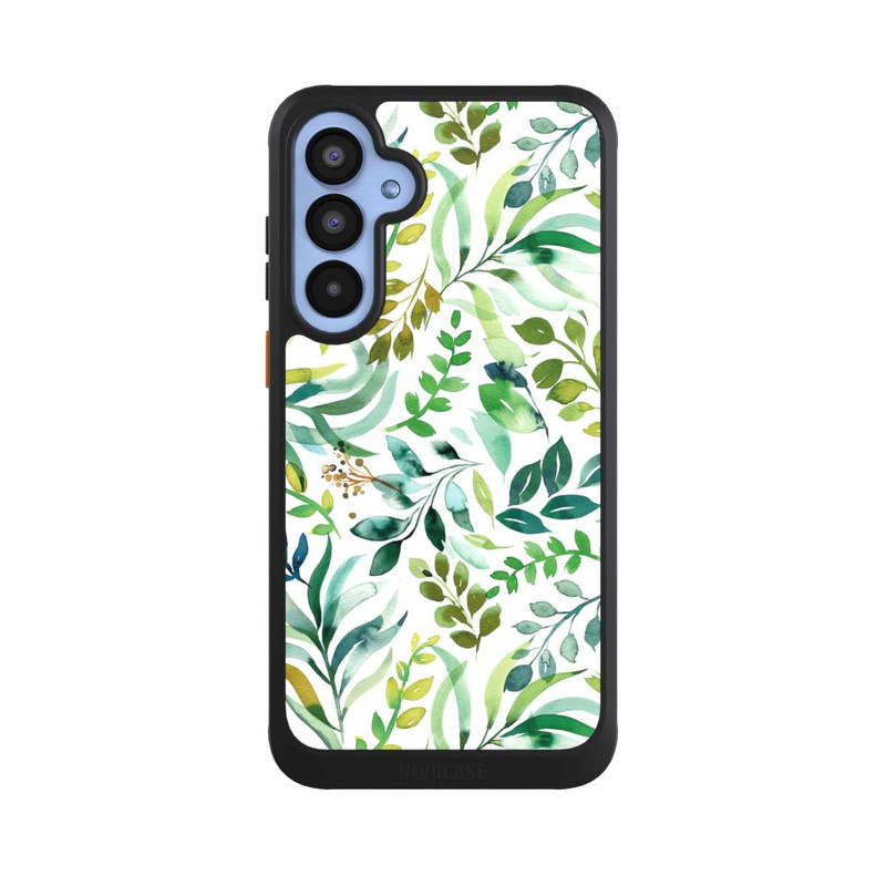 Galaxy A55 5G NIVOcore Aquarell Palmenblätter Botanisch Grün