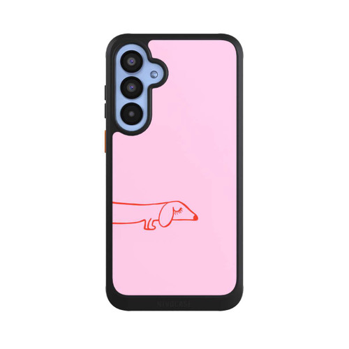 Samsung Galaxy A55 5G NIVOcore Dachshund Illustration Pink