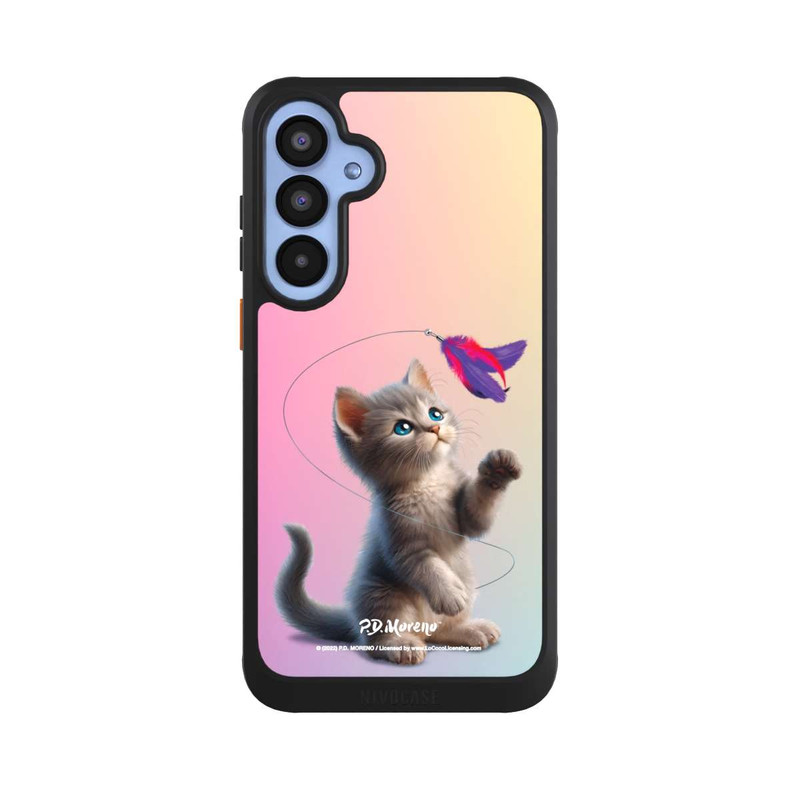 Galaxy A55 5G NIVOcore Playing Cat with Feather