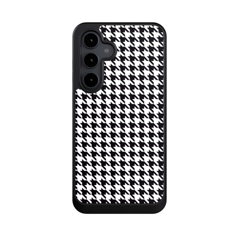 Galaxy S24 FE NIVOcore Hahnentritt Schwarz Weiß