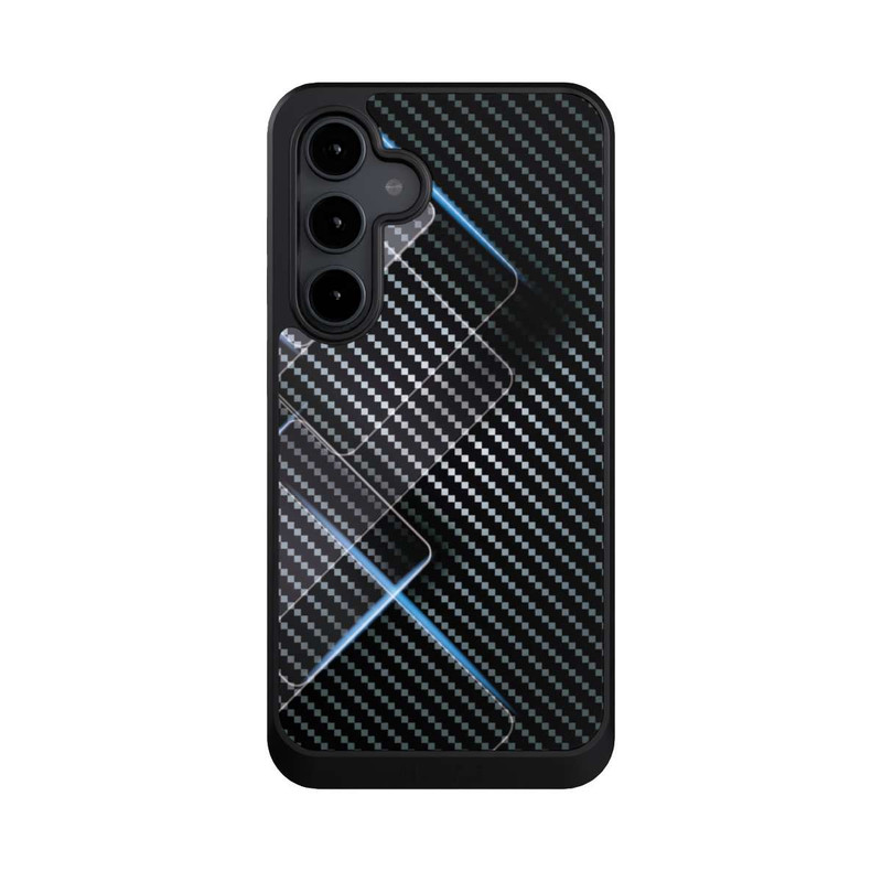 Galaxy S24 FE NIVOcore Lignes Bleues Carbones