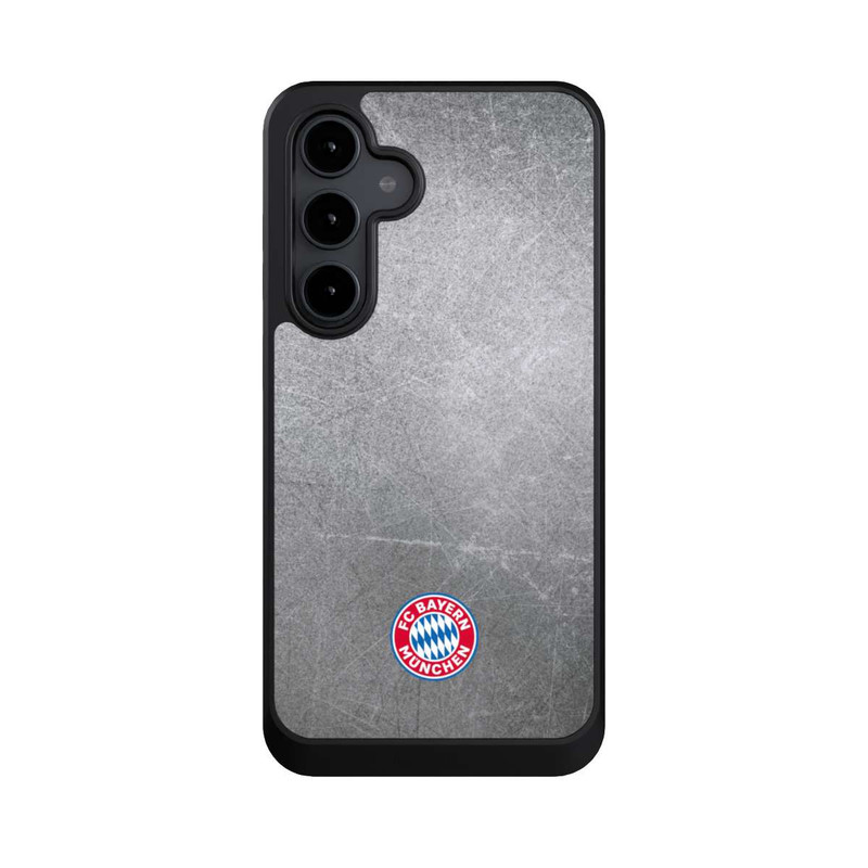 Galaxy S24 FE NIVOcore Klassisches FCB Logo Klein - Bunt auf Metalllook