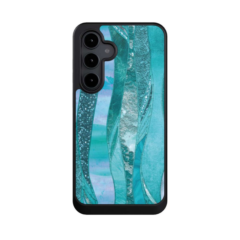 Galaxy S24 FE NIVOcore Look pailleté glamour bleu