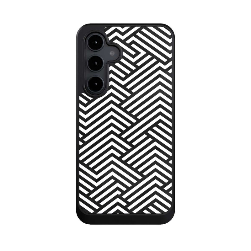 Galaxy S24 FE NIVOcore Schwarz und Weiß ZigZag