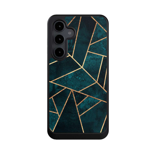 Samsung Galaxy S24 FE 5G NIVOcore Tief Blaugrün Stein Gold Druck