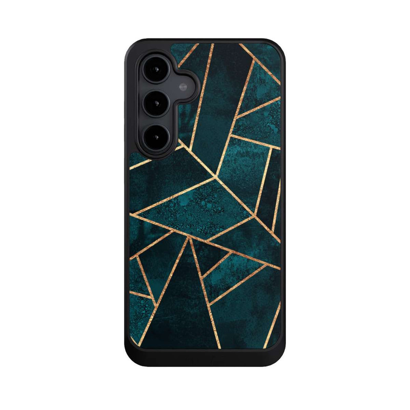 Galaxy S24 FE NIVOcore Tief Blaugrün Stein Gold Druck