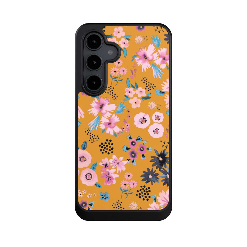 Galaxy S24 FE NIVOcore Kleine Blumen senfgelb